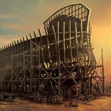 Noah's Ark Construction Illustration